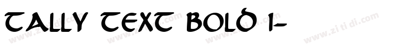 Tally Text Bold 1字体转换